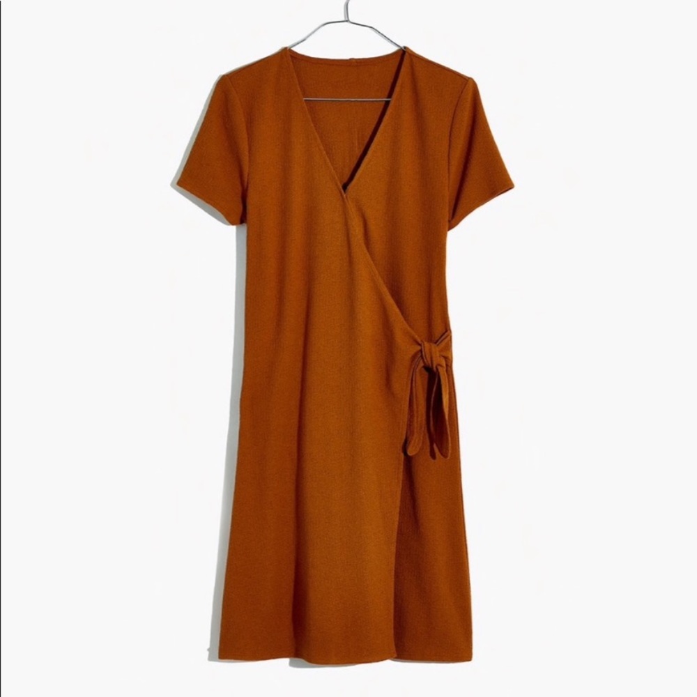 Madewell Rust Wrap Dress
